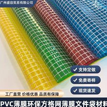彩色透明PVC大网格1*1cm防水PVC夹网
