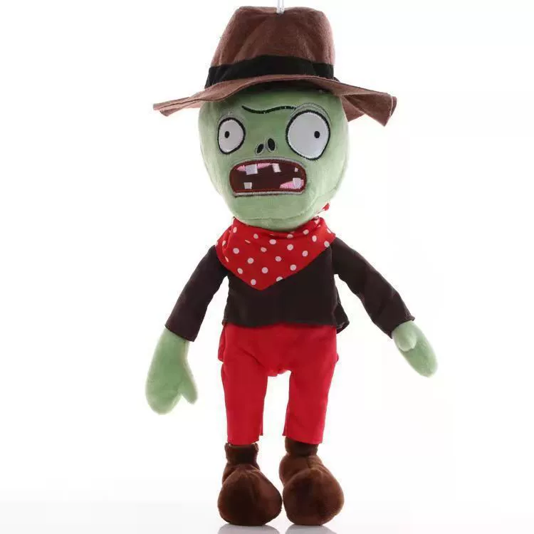Мягкая игрушка 30 см Plants vs Zombies PVZ — бородатый зомби, декор