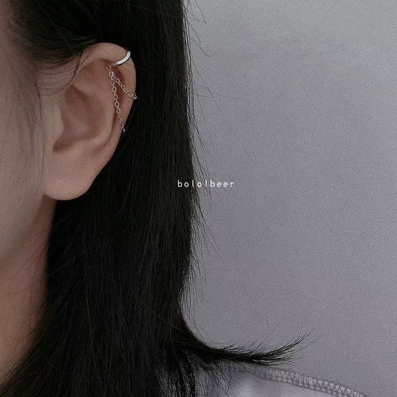 【Clip de oreja de cadena F43】