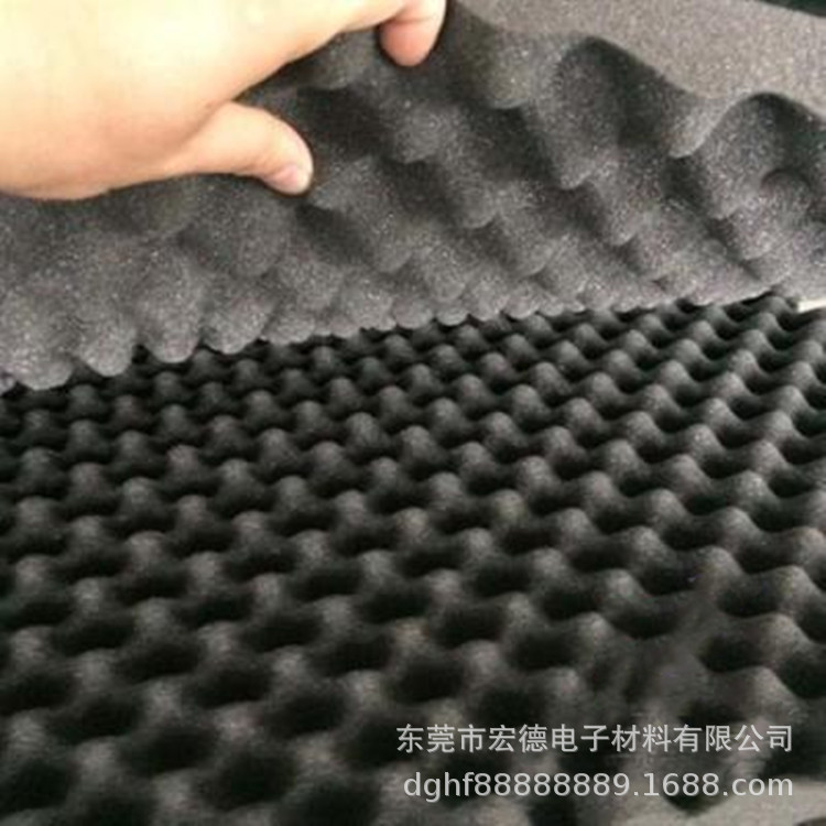 吸音棉各种防火高密度海棉凹凸波浪海绵鸡蛋棉隔音好防撞保护