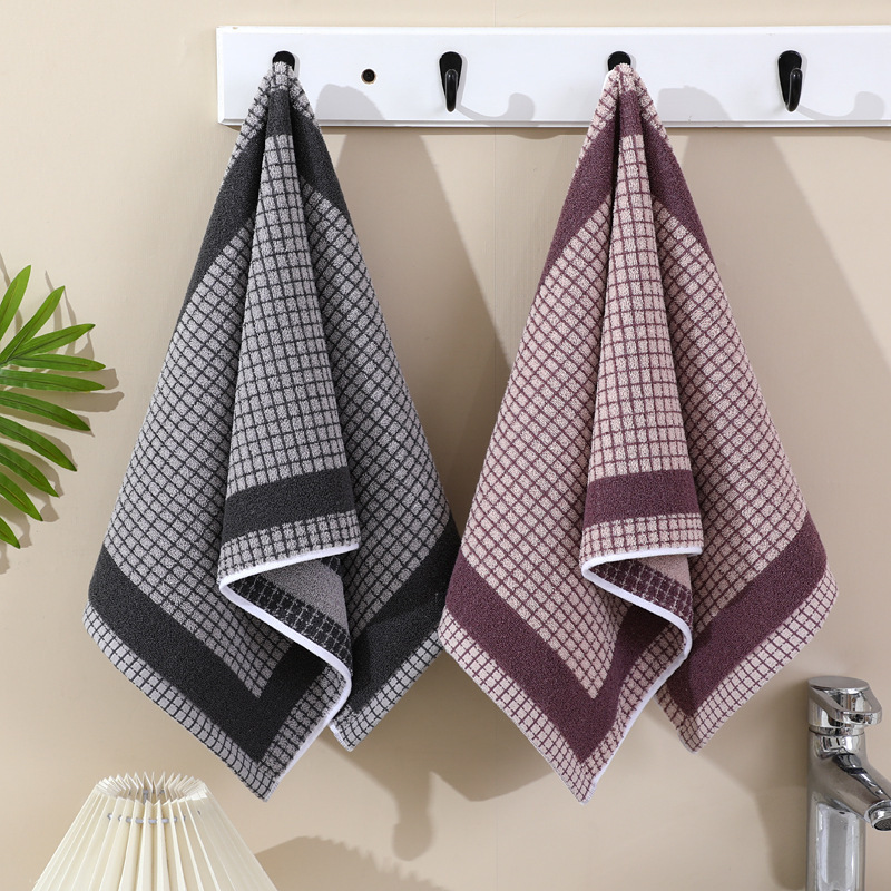 Pure cotton towel wholesale increase thick adult face towel labor protection dark jacquard return gift does not lose hair does not fade Pure cotton towel wholesale increase thick adult face towel labor protection dark jacquard return gift does not lose hair does not fade