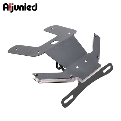 Suitable for Yamaha Mt25 Mt03 Yzf R25 R3 Modified License Plate Holder Motorcycle Short Tail License Plate Holder Photo Accessories (License plate holder/license plate holder) - 20-models-mt25-license-plate-holder-black