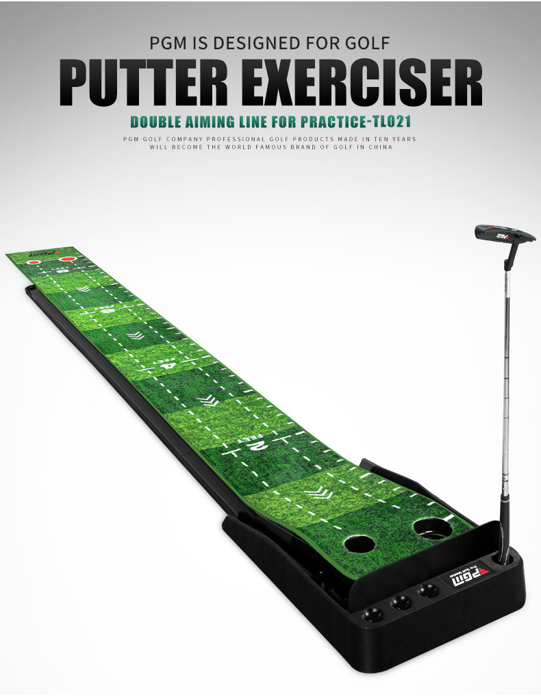Thảm tập golf PGM nhung trong nhà 3 mét có đường bóng trả lại — [TL021] 3M không quay lại fairway (bao bì Trung Quốc), [TL021] 3M có fairway (bao bì Trung Quốc), [TL021] 3M có đường bóng trả lại có vách ngăn (bao bì Trung Quốc), [TL021] 3M không quay lại fairway (bao bì tiếng Anh) chi tiết 8