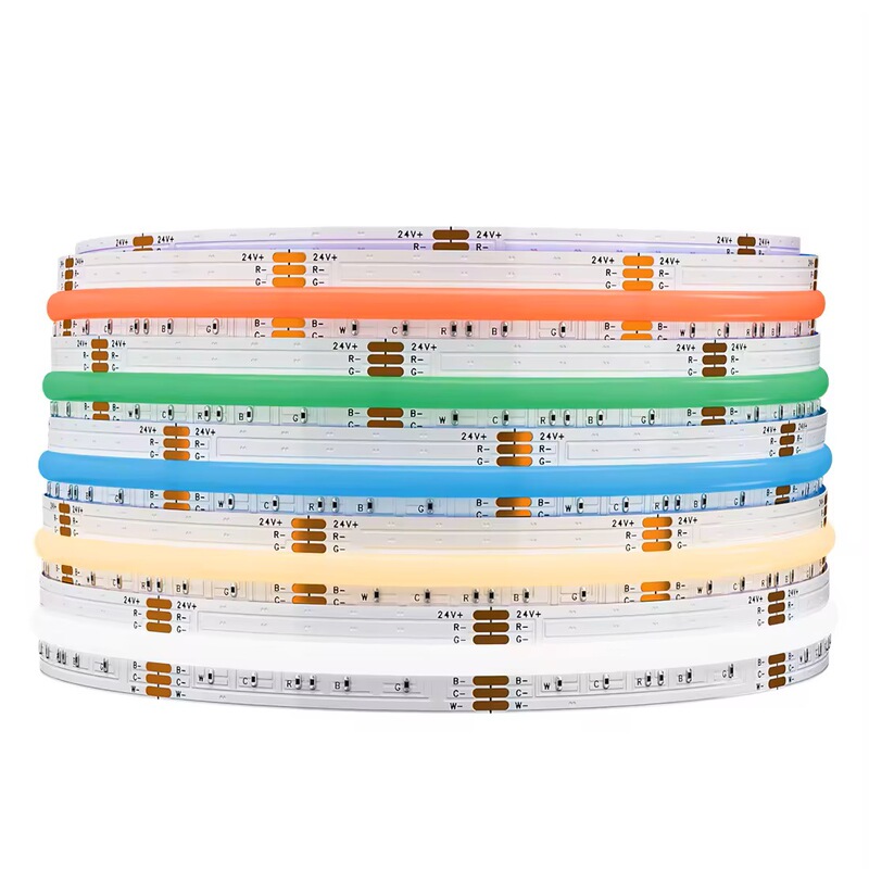 RGBCW five-in-one COB lamp with 840 lamp highlight spotless colorful two-color greenhouse decorative lighting strip