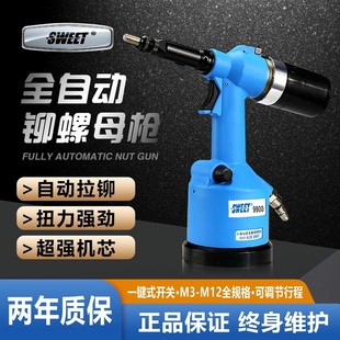 ♔ Sweet Nut Gun Rivet Stud Ram Gun Industrial Grade Pneumatic Rivet Gun Cap Gun Sweet-9900