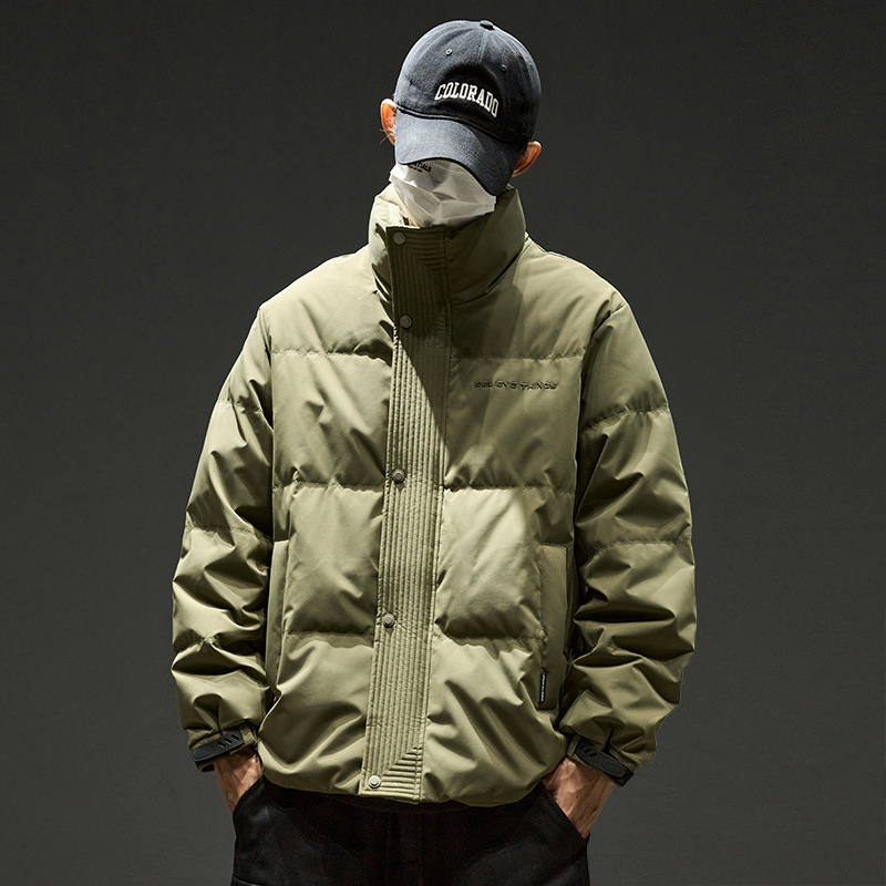2024년 신상 다운재킷 남성용 겨울 스탠드 칼라 따뜻한 소년용 두꺼운 재킷 겨울 다운재킷 남성용 패션