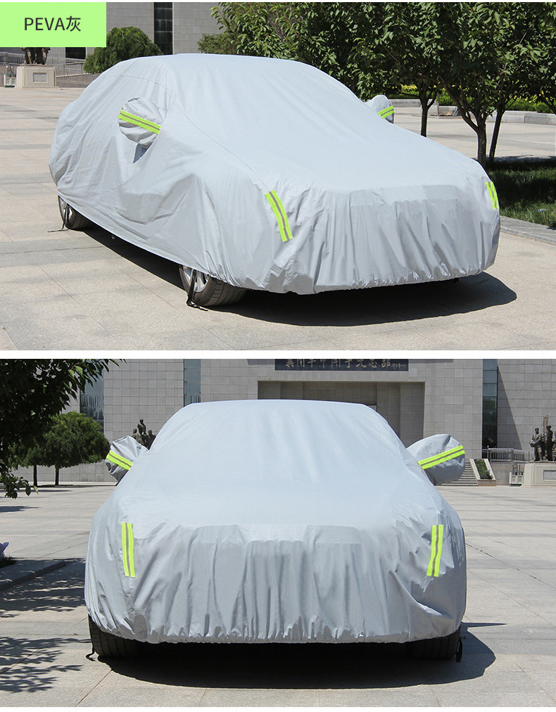 Car Garment in stock Cross-border DuPont Oxford fleece-lined Sunscreen Waterproof Heat Insulation Cover All-season Universal Car Cover