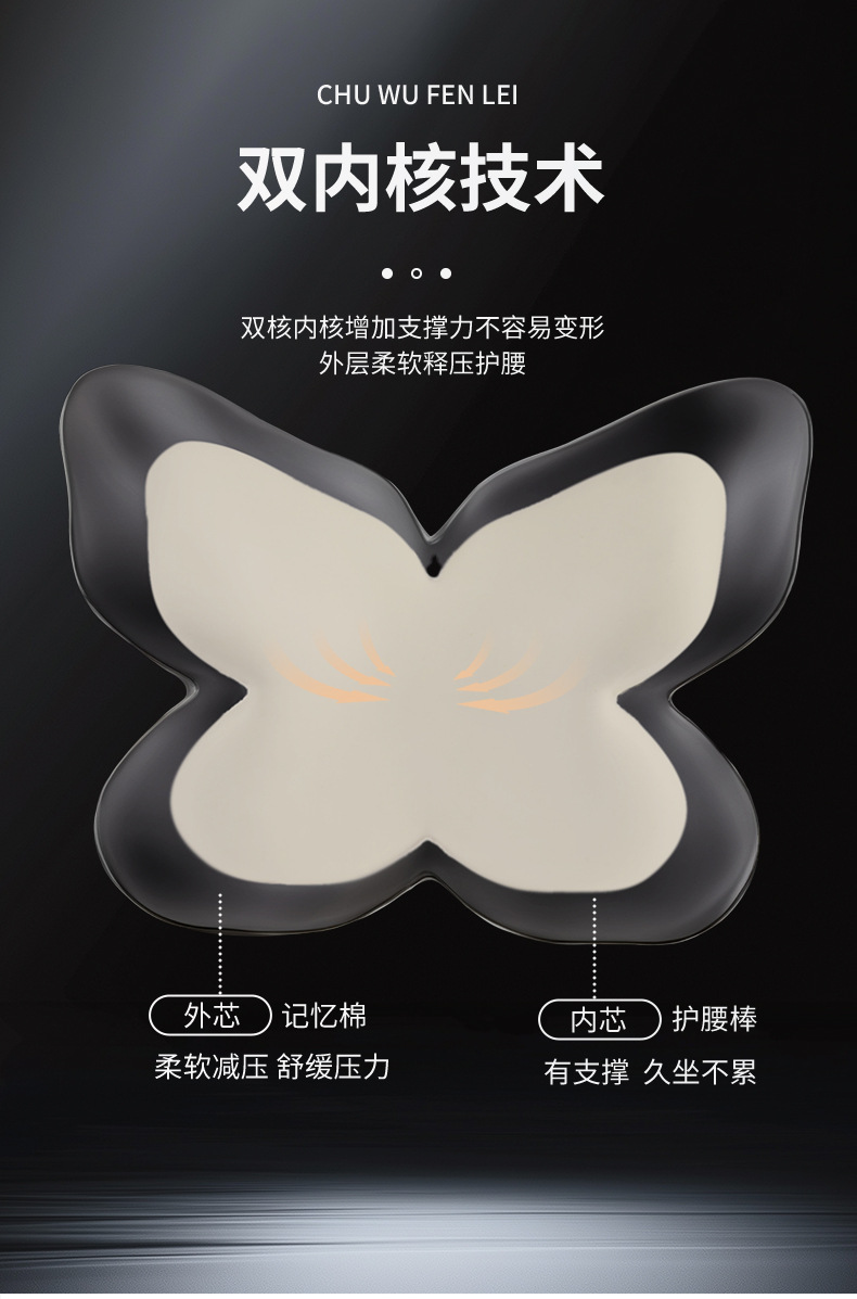 Car Lumbar Support Pillow, Lumbar Cushion, Car Seat Cushion for Long-Term Driving, Tailbone Support, Lumbar Support