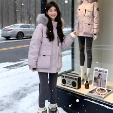 羽绒棉服女2025冬季新款冲锋衣加厚工装外套设计感保暖棉衣棉袄子