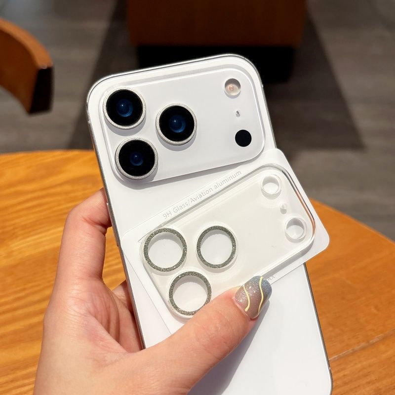 适用苹果17闪粉一体全覆盖镜头膜iPhone17ProMax后摄像头超清贴膜|undefined