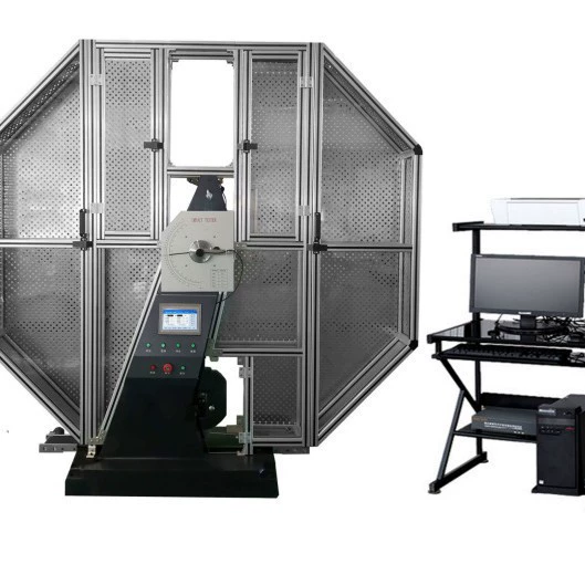 Трансграничная машина для испытаний на ударную вязкость с простым промежуточным приводом, полностью закрытый экран, цифровой дисплей, полуавтоматическая машина для испытаний на ударную вязкость по методу Чарпи