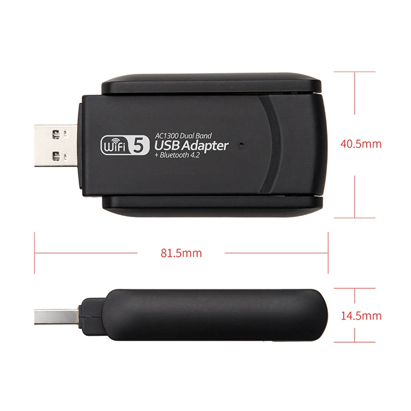1300M+5.0 Bluetooth 2-в-1 USB3.0 беспроводная сетевая карта 5G двойной диапазон Гигабит WIFI передатчик-приемник
