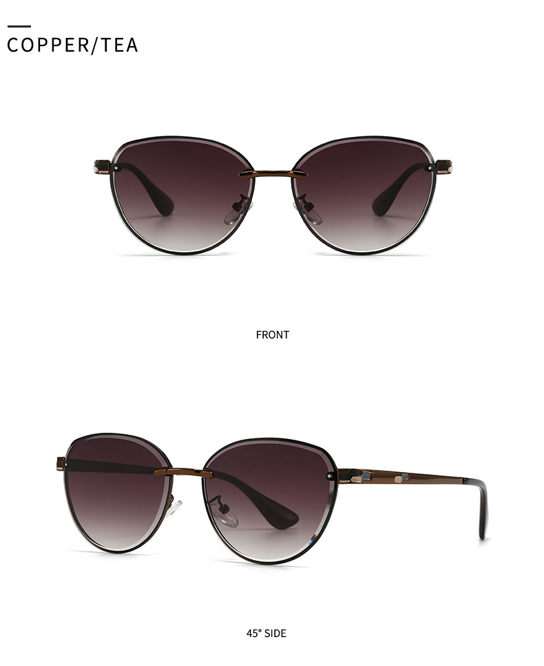 European and American Modern Retro Narrow Sunglasses High-End Women's Ins Style Sunglasses Versatile Trendyy Sunglasses 2506_voghion.com