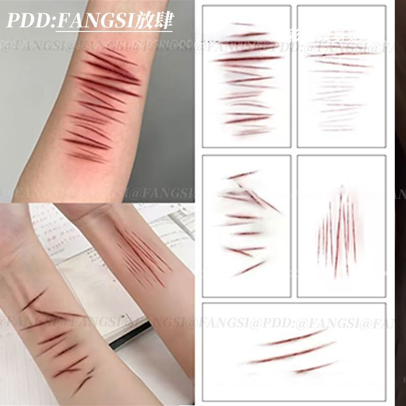 Popular Bruise Simulation Magnetic Tattoo Horror Scar Stickers Arm Wound Stitch Scar Party Bar Makeup Popular Bruise Simulation Magnetic Tattoo Horror Scar Stickers Arm Wound Stitch Scar Party Bar Makeup