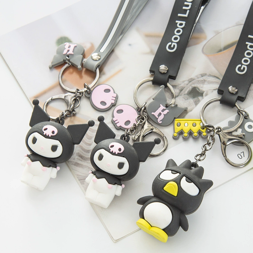 Картонная силиконовая брелок подвеска, подарочная коробка, Синаморолл (Cinnamoroll), подарок на день рождения
