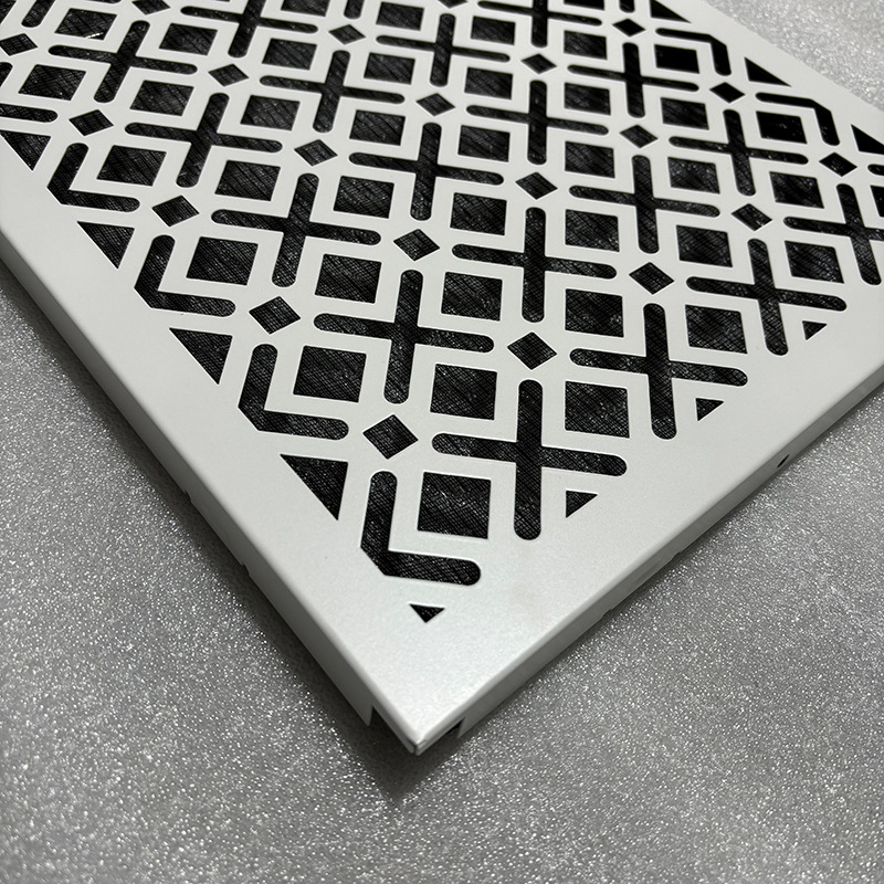 雕花铝扣板出风回风带方转圆 风口百叶内嵌中央空调装饰出风口