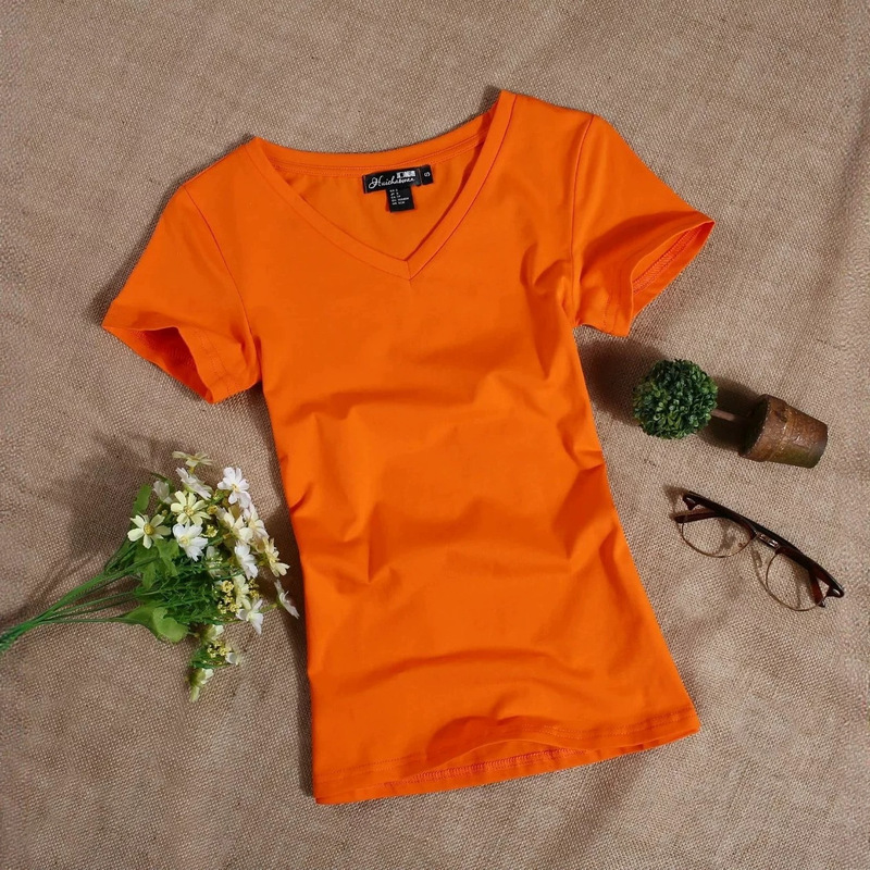 2026 Women's Summer Short-Sleeved Solid Color Slim-Fitting Bottoming Shirt Round Neck Simple Girl's Wear Student T-Shirt Top t Wholesale