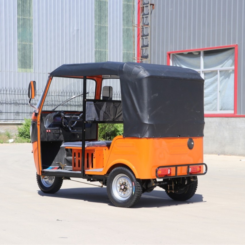 África bajaj combustible naranja tuk tuktuk eléctrico de tres ruedas turístico tripulado triciclo de combustible