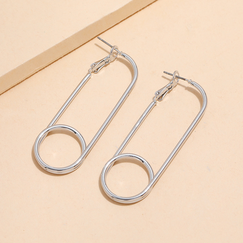 Simple Alloy Earringsgeometric Fashion Alloy Earrings display picture 2