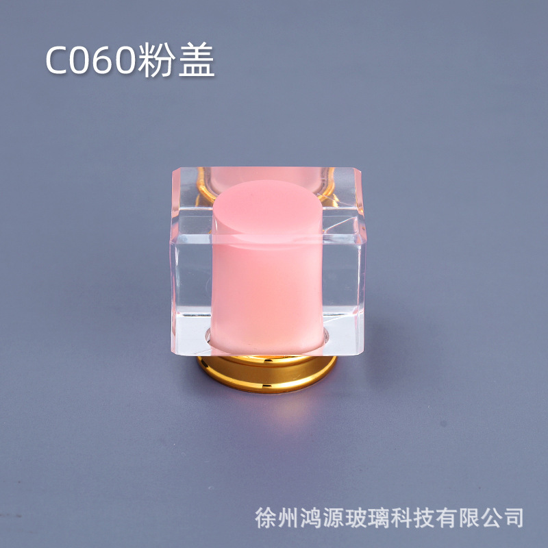 新商品の現物卸売りの化粧品の蓋の透明なプラスチックのアクリルの蓋のkゴムの15の口のめっきの香水の瓶の異形の蓋|undefined