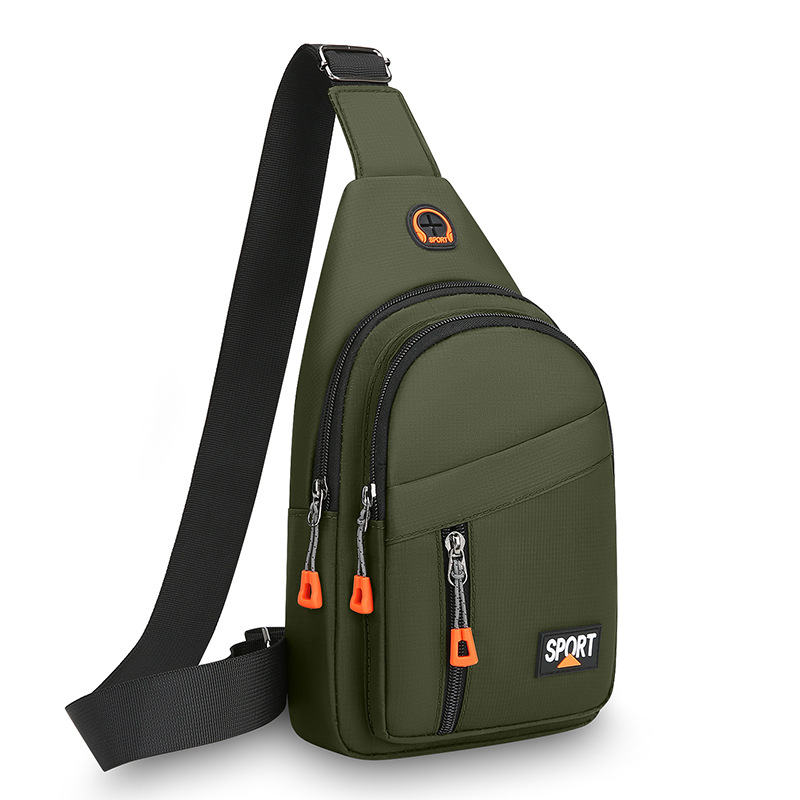 Cross-border nuevo tipo de bolso de hombro de hombre Nylon resistente al desgaste, anti-dropback mochila casual, bolso de pecho deportivo de ciclismo