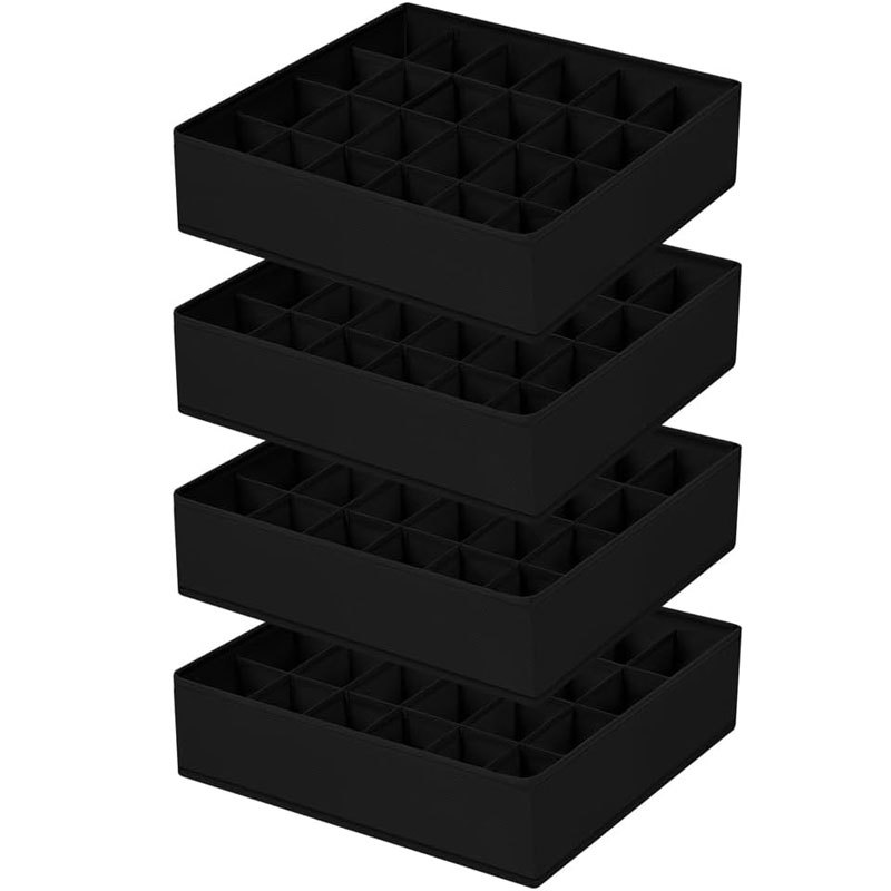 4 piezas de 24 cuadrados de borde negro