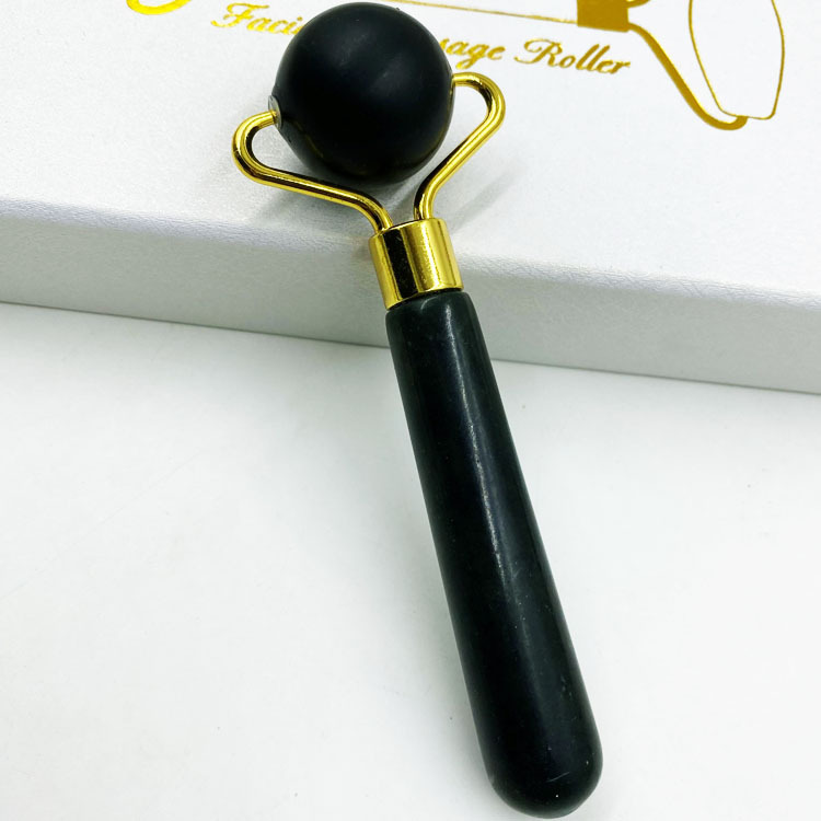 Natural jade beauty device dual-head jade roller face massage complete set beauty device export jade wholesale
