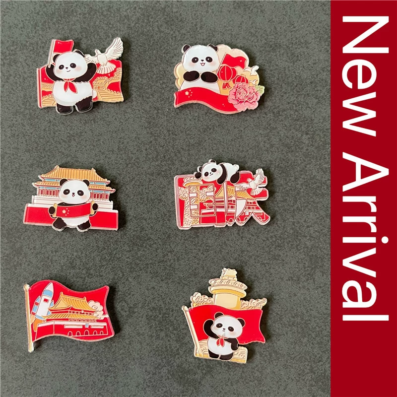 Наклейка на холодильник Panda Национальный день подарок мультфильм Я люблю китайские плитки украшения