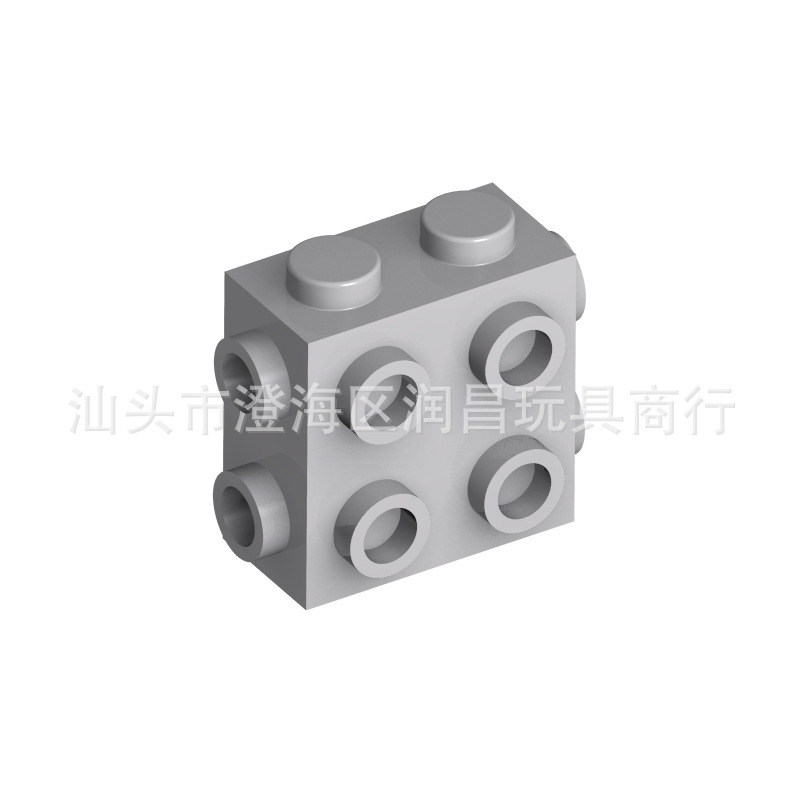 Foreign Trade Cross-border Small Particle Assembled Building Blocks Compatible with 67329 Brick 1x 2 Highened Brick with Bump on Three Splanes