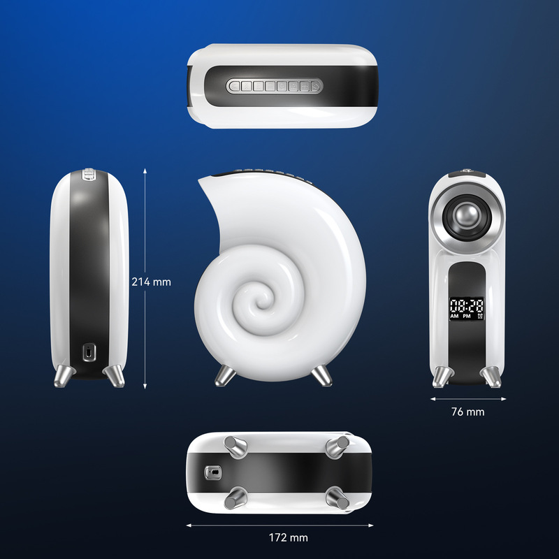 新型Ai音声海螺知能bluetooth音楽リズムランプbluetoothオーディオ携帯電話APP制御覚醒灯|undefined