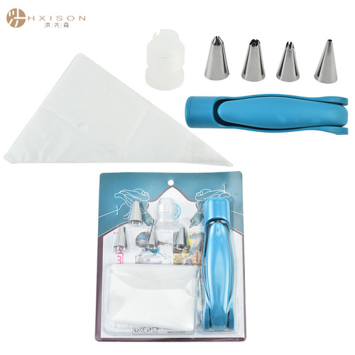 New squeeze cream decorating gun set decorating assistant with decorating nozzle cream bag baking tool decorating pen