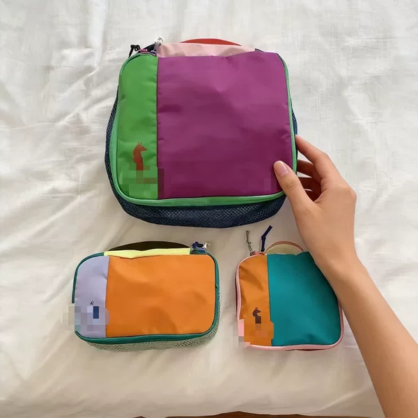 2025 New Model Alpaca Three-Piece Storage Bag Dopamine Large-Capacity Travel Fitness Multi-Functional Storage Bag