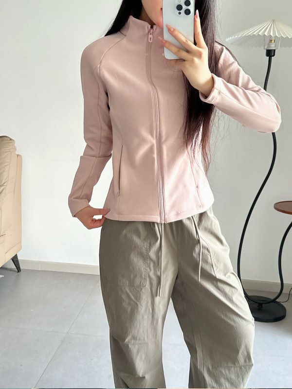 立领拉链卫衣外套女春秋冬新款纯色修身显瘦百搭上衣磨毛保暖夹克|undefined
