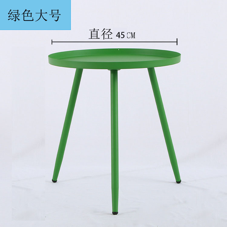 Mesa Auxiliar Redonda Nórdica – Creativa, Para Sala de Estar y Sofá