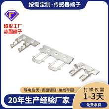 5X0.5导线架支架黄铜镀锡0.2mm感温传感器端子NTC端子汽车传感器