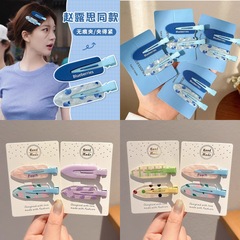趙魯思と同じスタイルのブルーベリーヘアピン、サイドバングヘアピン、韓国風インフルーツヘアピン、カモノハシクリップヘアアクセサリー