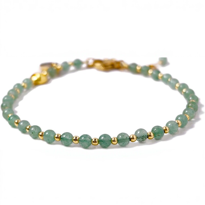 3mm Mini Beaded Natural Gemstones Adjustable Bracelet Energy Gemstones Birthday Gift 7.1inch Jewelry