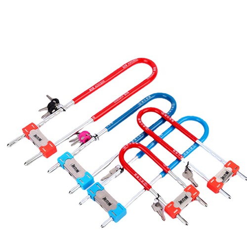 Wholesale shop U-shaped lock Oakman multi-specification fork lock double door anti-theft U-shaped lock sliding glass door plug lock
