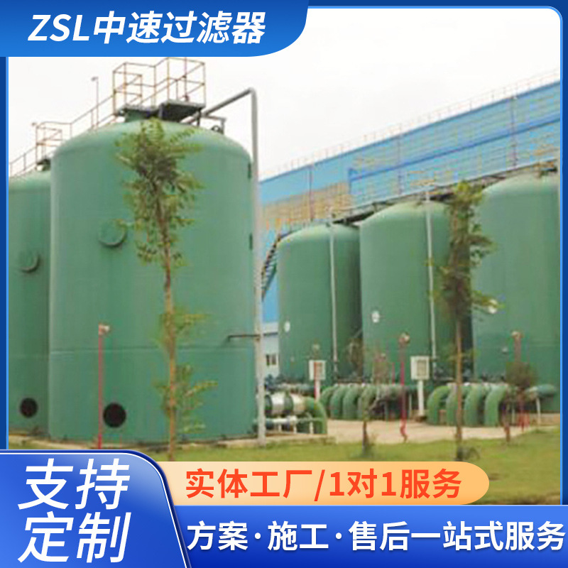 厂家直供重力式无阀过滤器 无阀机械过滤器钢制 ZSL中速过滤器