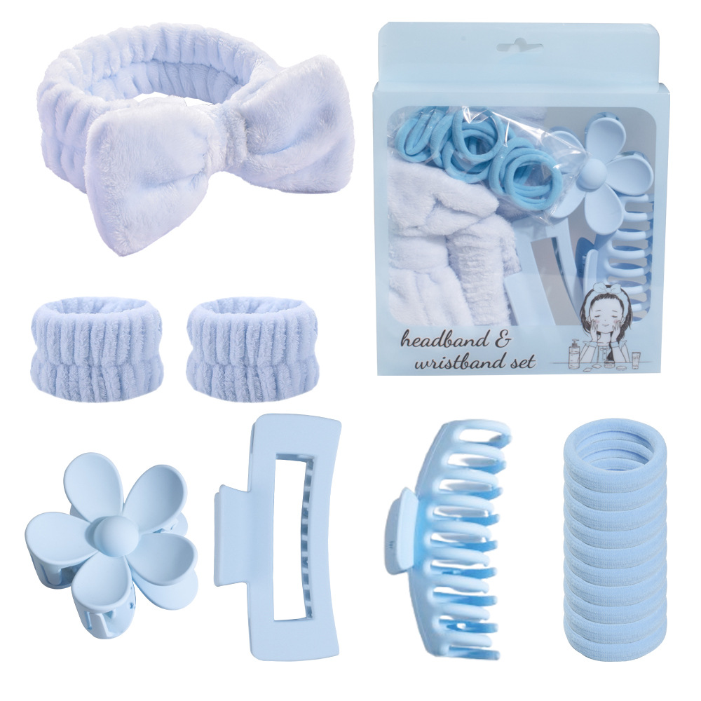 Set de pinzas para el cabello, pinzas de garra de hueso de dragón, coleteros para la parte trasera de la cabeza, accesorios para el cabello, pinzas de tiburón, bandas para el cabello, coleteros para el cabello rebelde, ideales para ir al trabajo.
