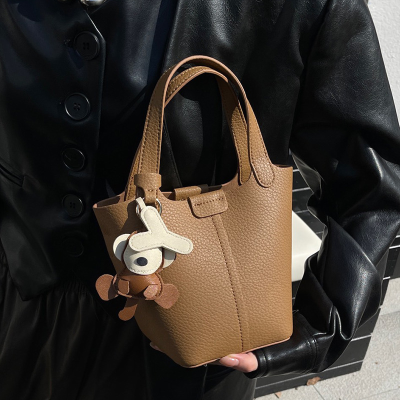 Women's 2026 New Niche Crossbody Bag Luxury Bucket Bag Genuine Leather Handbag Shoulder Bag