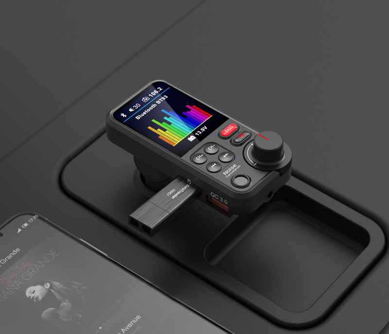Bt93 Car Mp3 Player U Disk Lossless Hifi High and Low Tone Equalizer Music Car Bluetooth Fm Transmitter