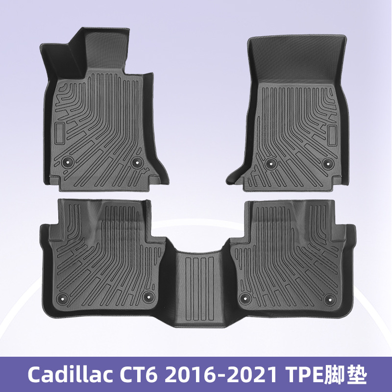 Aplicable a Cadillac CT6 2016 - 2021 3D todo el tiempo material TPE almohadilla para los pies almohadilla maletero