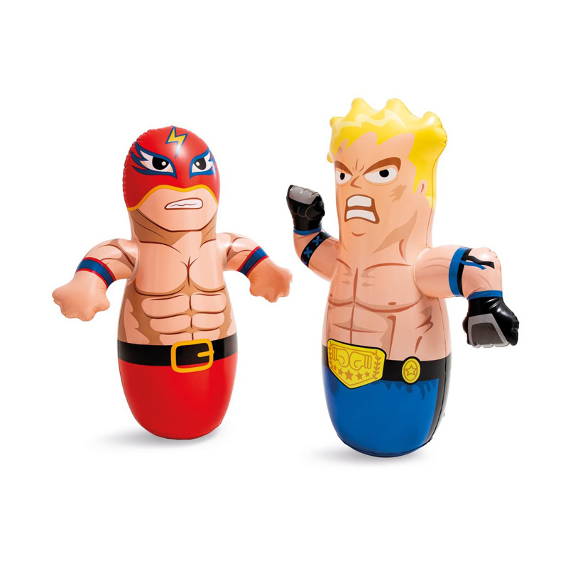 Intex 44669 3D animal tumbler juguetes inflables de los niños bolsa de boxeo de fondo de inyección de agua juguetes de ocio