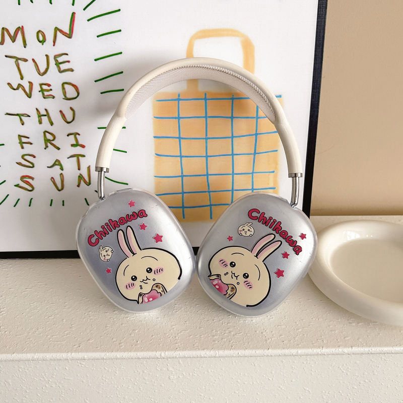 Suitable for Apple AirPods Max earphone case, TPU transparent case, Max over-ear protective cover, cute cartoon case Suitable for Apple AirPods Max earphone case, TPU transparent case, Max over-ear protective cover, cute cartoon case