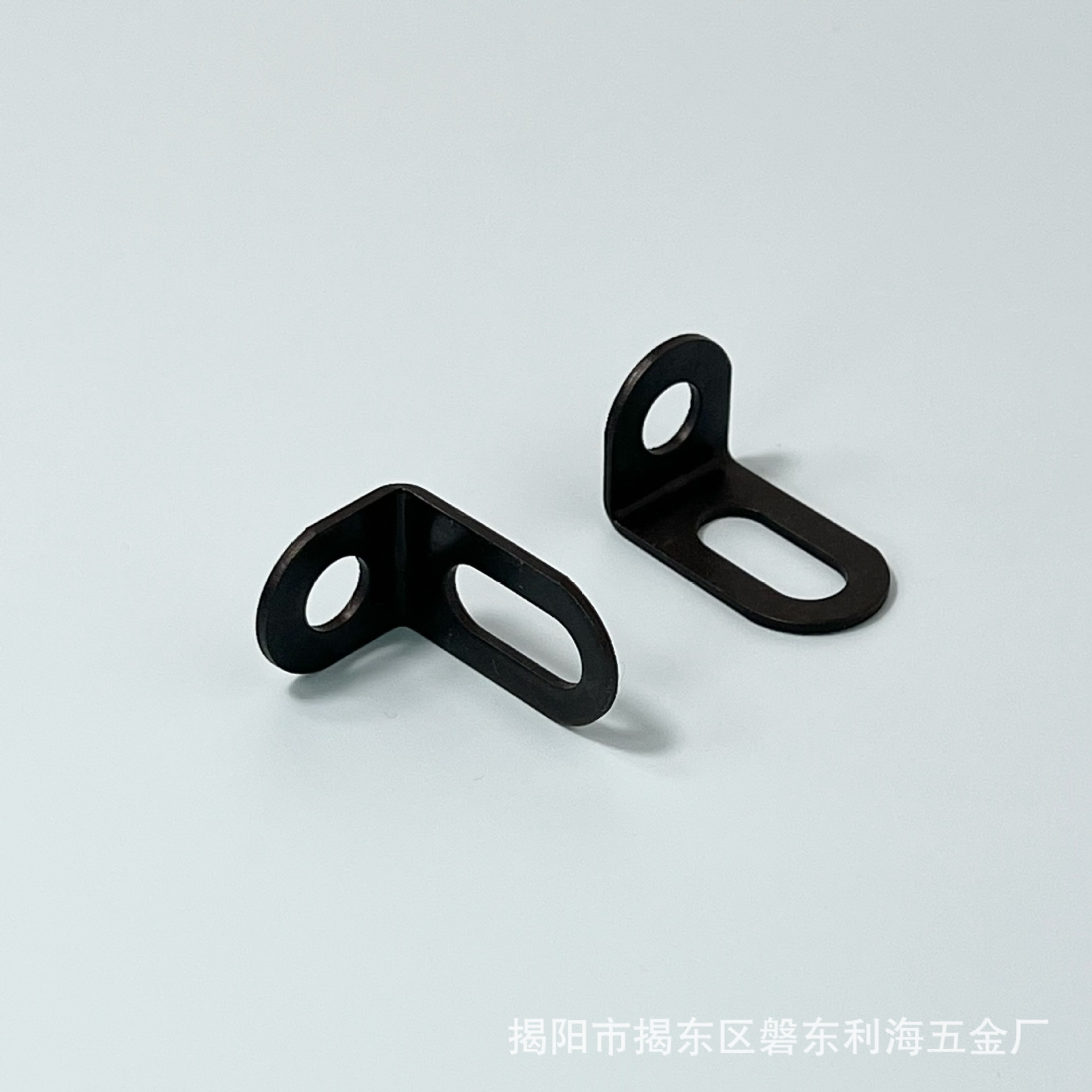 Ángulo rectangular tablero de soporte de gabinete accesorios de hardware de muebles de conexión negra fijación de soporte móvil ajustable agujero largo código de ángulo