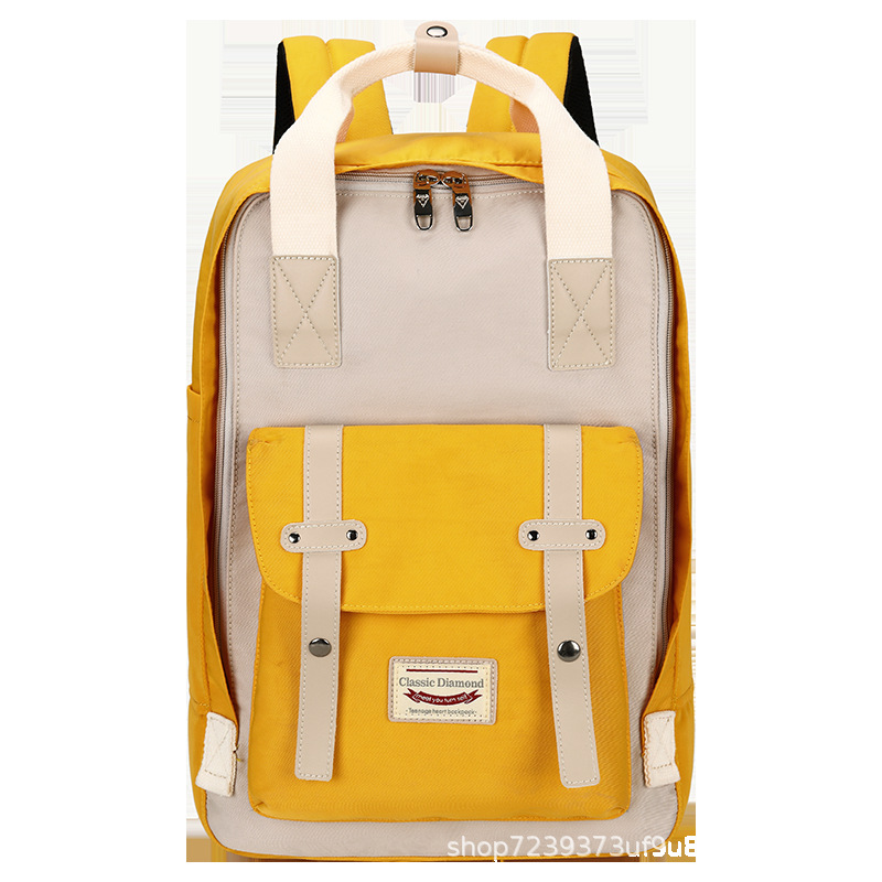 经典钻石2021年新款甜甜圈中学生书包韩版大容量百搭大学生双肩包