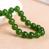 Jiuya Crystal Crystal Green Chaya semi -finished Taiwan Jasper Sanzhu DIY Beads Narclerus Manufacturers Direct Sales