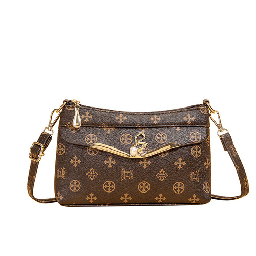 Mid-aged mother crossbody bag trendy new lady phone bag versatile elderly buy menu shoulder soft leather small bag
