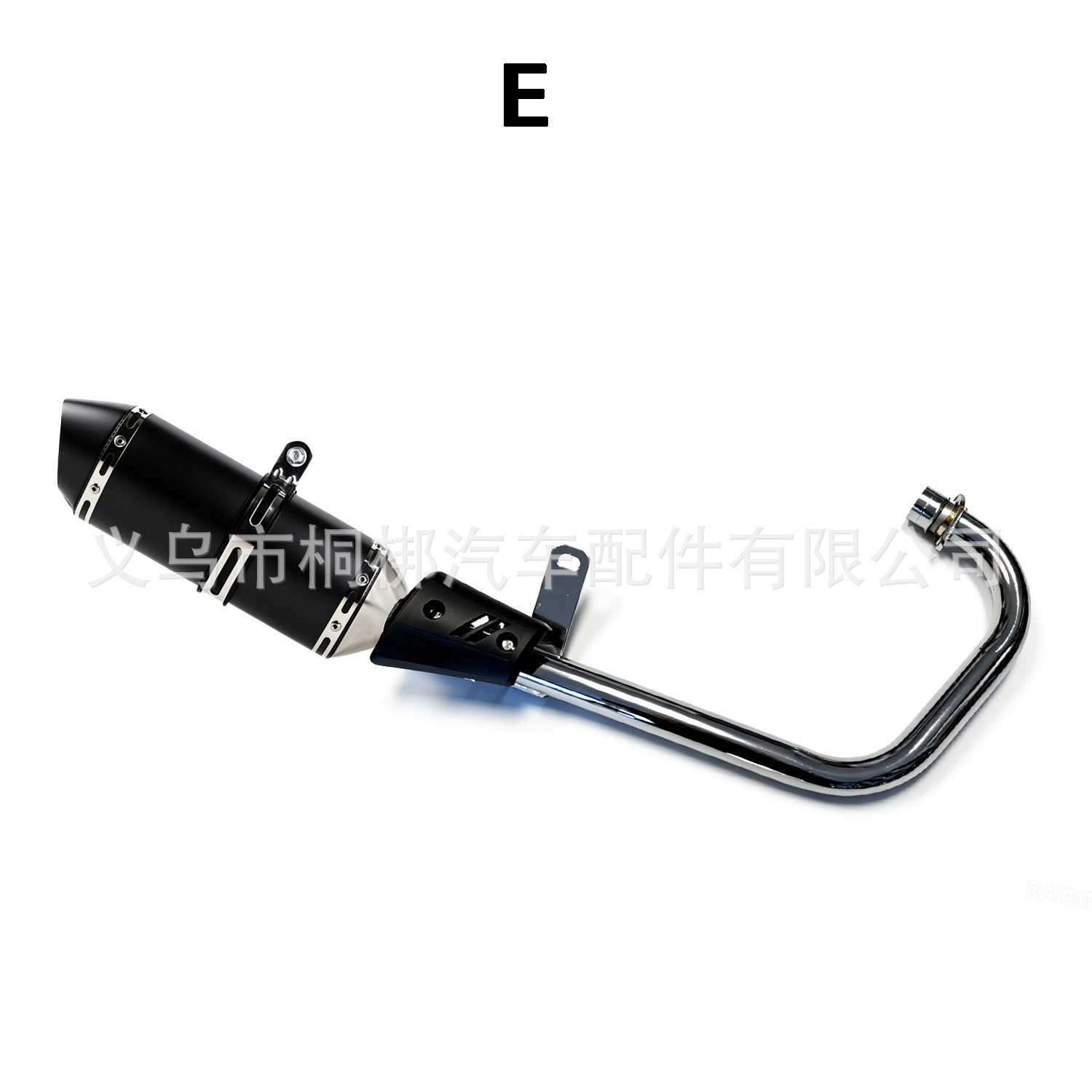 Motorcycle exhaust pipe suitable for Honda CG125 CG 125, complete motorcycle exhaust system with silencer